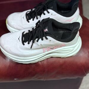 Hoka One One Women's Pink and Black Running Shoes